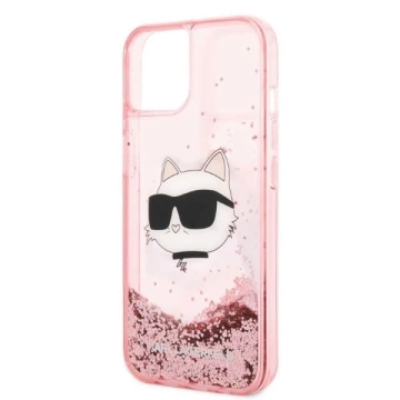 Etui Karl Lagerfeld KLHCP14MLNCHCP pre iPhone 14 Plus 6,7" pevné puzdro s trblietavou chupetovou hlavou