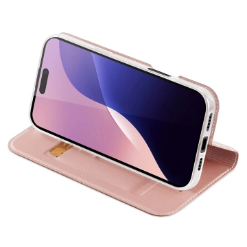 iPhone 16 Pro Max Dux Ducis Skin Pro Rosa Schutzhülle mit Flip