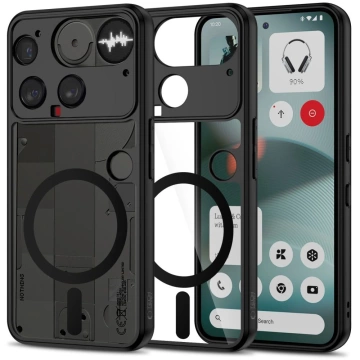 Etui do Nothing Phone 3 Tech-Protect MagMat MagSafe Black/Clear