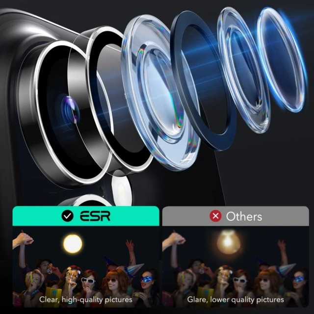 ESR ARMORITE CAMERA PROTECTOR IPHONE 16 / 16 PLUS CLEAR KRYT NA FOTOAPARÁT
