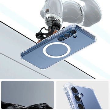 Pouzdro Spigen Ultra Hybrid MagFit pro Samsung Galaxy S25, průhledné