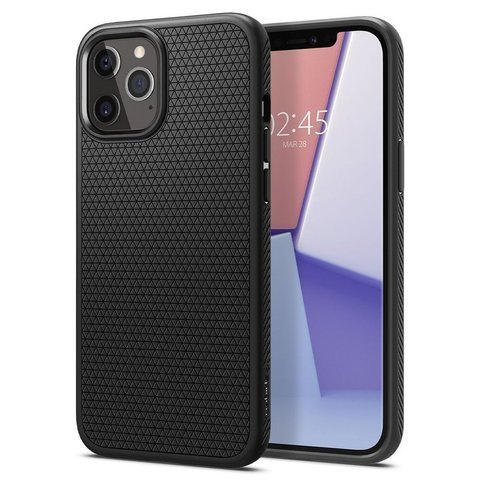 Etui Spigen Liquid Air для Apple iPhone 12/12 Pro 6.1 Matte Black