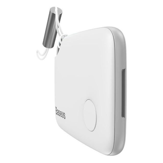 Bezdrôtový GPS tracker kľúčenka Bluetooth vodítko Baseus T2 na kľúče pre psa Biele