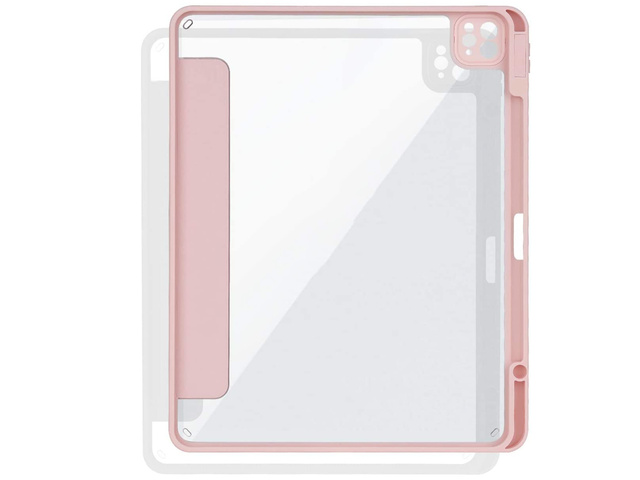 Magnetisches 2in1 Alogy Magnetisches Federmäppchen für Apple iPad Air 4 2020/5 2022 Rosa Glas