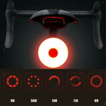 Bicycle lamp Bicycle light Rear red LED under the saddle Flashing lamp for bicycle rear