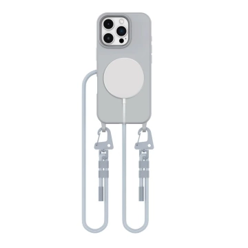 Чохол для iPhone 16 Pro Max Tech-Protect Magnecklace MagSafe Grey