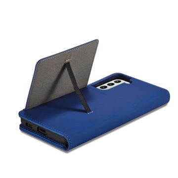 Magnet Card Case case for Samsung Galaxy S22 (S22 Plus) cover card wallet stand blue