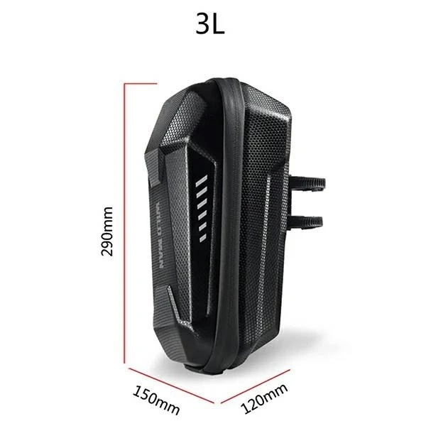 Brašna na koloběžku WILDMAN ES8X Plus 3L, brašna na řídítka, černá, PC