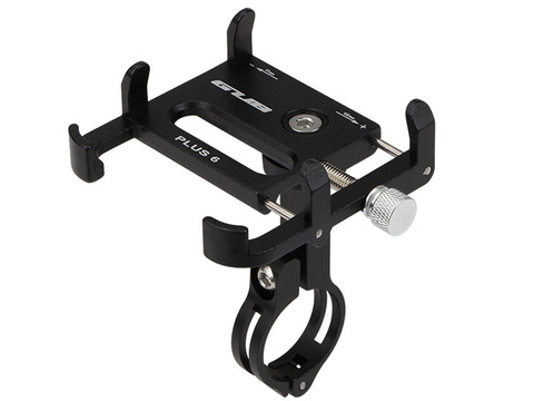 Motorcycle bike holder GUB Plus 6 for smartphone aluminum black
