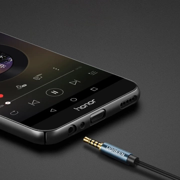 UGREEN kábel do AUX mini jack predlžovací adaptér 3,5 mm 1,5 m modrý (AV118)