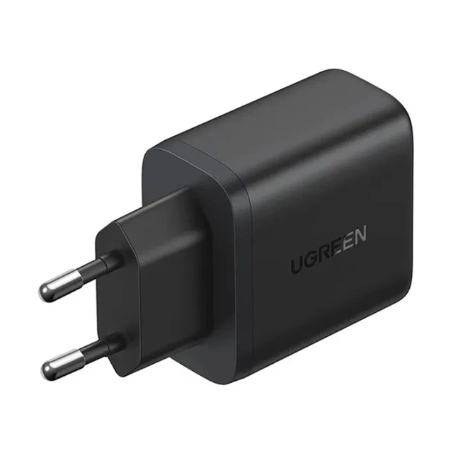 Ładowarka Ugreen X227 GaN 20W USB-C + USB-A Czarna PD QC Szybka Kompaktowa