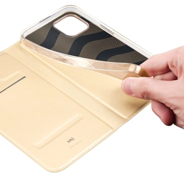 Dux Ducis Skin Pro Holster Flip Cover pro iPhone 14 Plus zlatý