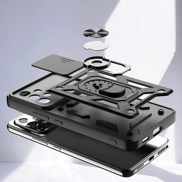 Чохол Alogy Camshield Stand Ring з кришкою камери для Samsung Galaxy A73 / A73 5G Glass