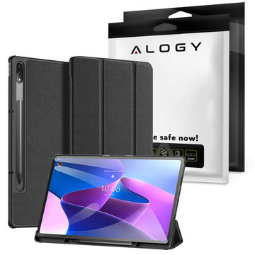 Alogy Book Cover Case pro Lenovo Tab P12 Pro 12,6" TB-Q706F, TB-Q706L černé sklo