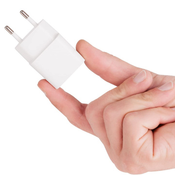 2,4 A, 2400 мАг, 12 Вт, одинарний швидкий зарядний пристрій USB, настінний зарядний пристрій, білий