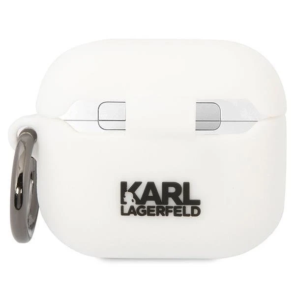 Karl Lagerfeld protective earphone case for AirPods 3 cover white/white Silicone Karl