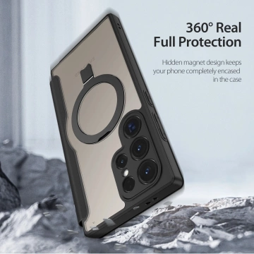 Dux Ducis Skin X Pro case with flap and magnetic ring for Samsung S24 Ultra - black