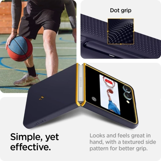 Etui Galaxy Z Flip 7 Spigen Nano Pop MagSafe Blueberry Navy