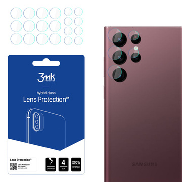 Glass x4 for camera lens 3mk Lens Protection for Samsung Galaxy S22 Ultra