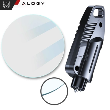Alogy 2in1 Car Safety Hammer Window Breaker Seat Belt Cutter Black