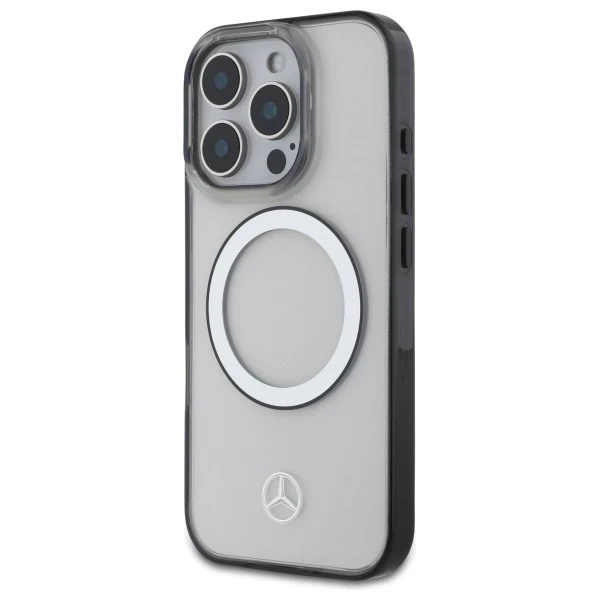 Etui Mercedes do iPhone 16 Pro Max 6,9" MagSafe Transparent Hardcase Tištěné logo