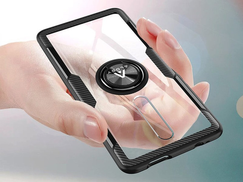 Alogy Ring Holder Clear Armor Case для Xiaomi Redmi K30 / Poco X2 Black Alogy Glass