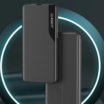 Eco Leather View Case elegantes Flipcover mit Standfunktion für Samsung Galaxy S22 (S22 Plus) blau