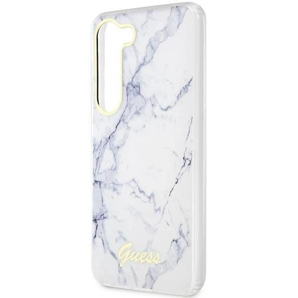 Guess GUHCS23SPCUMAH case for Samsung Galaxy S23 S911 white/white hardcase Marble