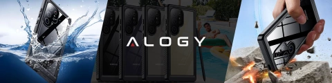 Case for Samsung Galaxy S24 Ultra Armored Waterproof IP68 360 Armor Case for Mag Safe Alogy black