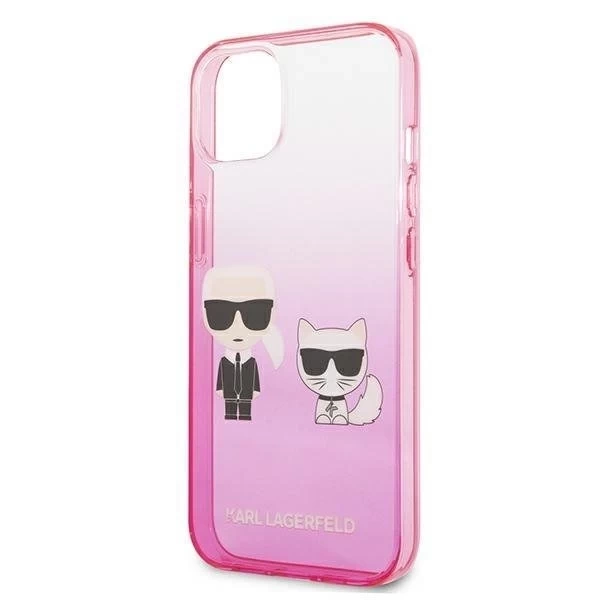 Karl Lagerfeld KLHCP13STGKCP iPhone 13 mini 5,4" жорсткий чохол рожевий / pink Gradient Ikonik Karl