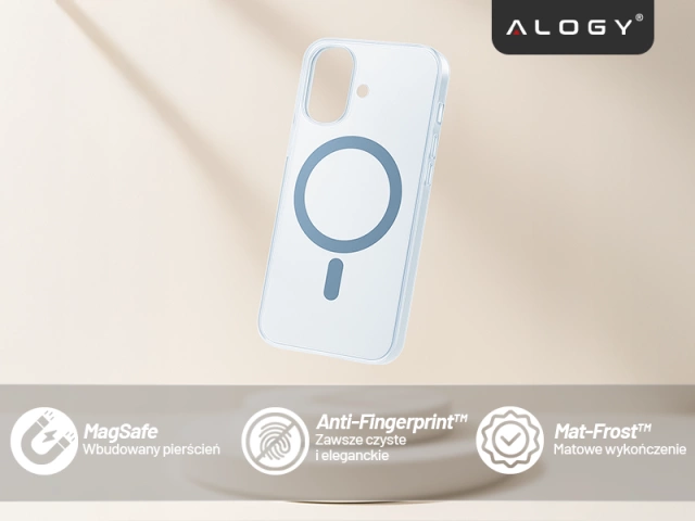 Чохол для Apple iPhone 16 Pro Max Alogy MagSafe Hybrid Matte Case Matte Cover with Lens Protection Black