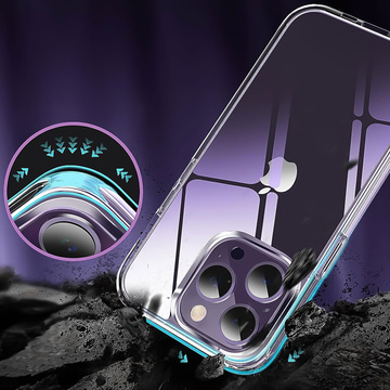 Armored case for iPhone 15 Pro 3mk Armor Case Clear protective back transparent glass