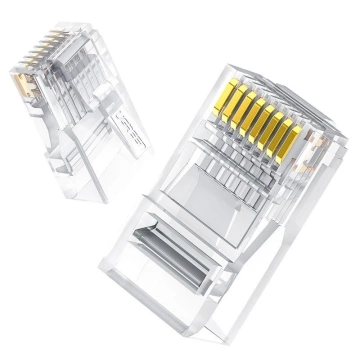 Штекерний роз'єм UGREEN RJ45 8P8C Cat 6 прозорий (50961)