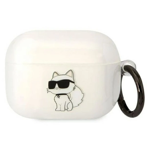 Etui ochronne na słuchawki Karl Lagerfeld do Airpods Pro cover transparent Ikonik Choupette