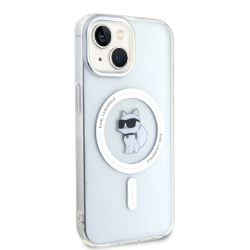 Etui Karl Lagerfeld KLHMP15SHFCCNOT для iPhone 15 6.1" прозорий твердий чохол IML Choupette MagSafe