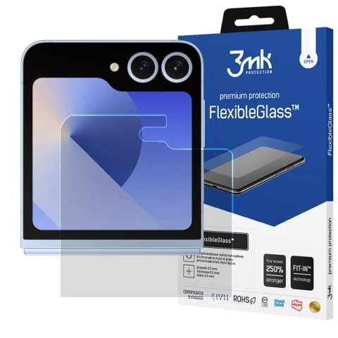 Hybridné sklo kombinácia skla a fólie 3mk FlexibleGlass pre ochranu telefónu Samsung Galaxy Z Flip 6