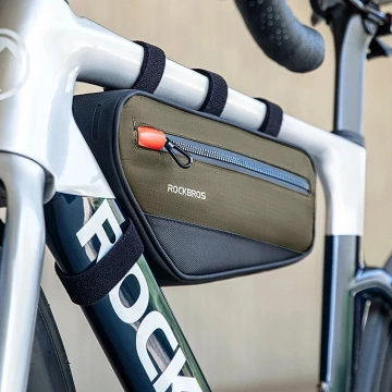 Rockbros 30120079001 Fahrradtasche für 1,7 l Rahmen – Grün und Schwarz