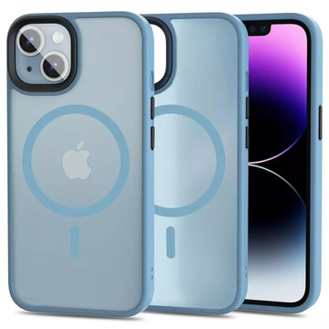 Захисний чохол для телефону MagMat Case for MagSafe для Apple iPhone 14 Matte Sierra Blue Glass