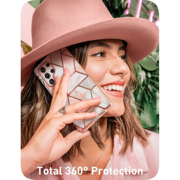 Etui Supcase Cosmo für Samsung Galaxy S22 Ultra Marble