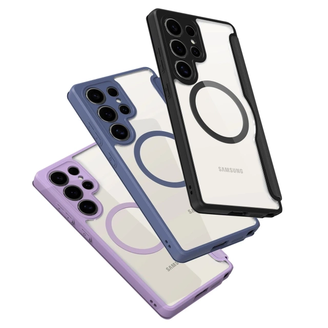 Etui Portfelowe do Samsung Galaxy S25 Ultra Dux Ducis Skin X Pro Niebieskie