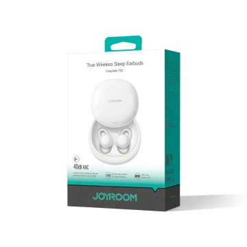 Sluchátka TWS Joyroom JR-TS2 Cozydots Series ANC Bluetooth 5.3 – bílá