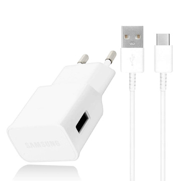 Оригінальний настінний зарядний пристрій Samsung EP-TA50EWE 7.75W USB-C кабель EP-DW700CWE 1.5m білий