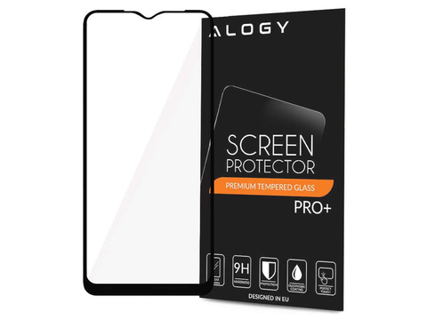 Alogy Glass Full Glue case friendly for Samsung Galaxy A02s/ A03s 164mm Black