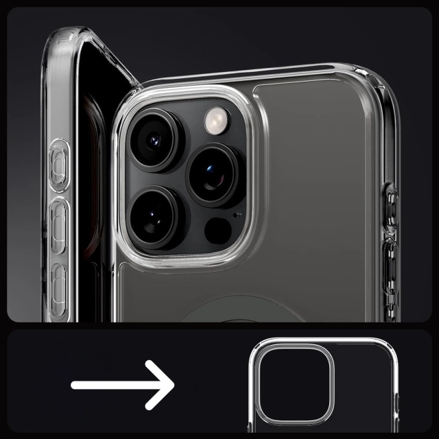 Kryt Spigen Glass Ultra Hybrid Mag MagSafe Case pro Apple iPhone 16 Pro Cover Case Graphite