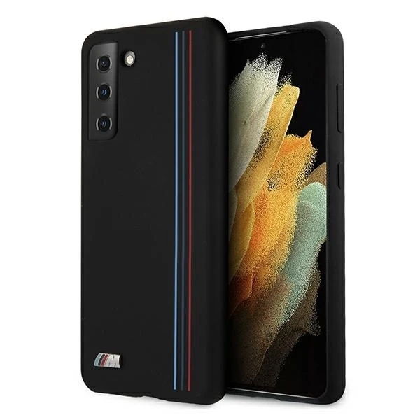 Etui BMW BMHCS21MSIVTBK для Samsung Galaxy S21 Plus G996 Silicone Stripes M Collection