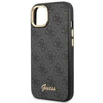 Etui Guess GUHCP14MHG4SHK pre Apple iPhone 14 Plus 6,7" čierny/čierny pevný obal 4G Vintage Gold Logo