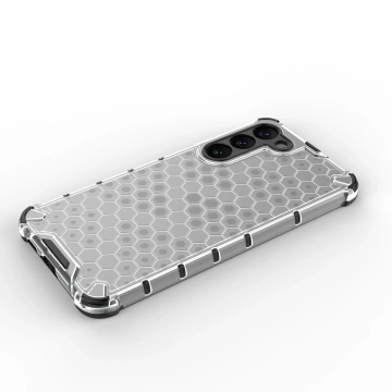 Honeycomb case for Samsung Galaxy S23 Plus armored hybrid cover black