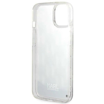 Protective phone case Karl Lagerfeld KLHCP14SLMNMK for Apple iPhone 14 6.1" hardcase black/black Liquid Glitter Monogram