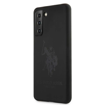 Silikonové puzdro na telefón US Polo On Tone pre Samsung Galaxy S21 black/black