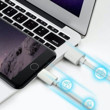 Комплект кабелів x2 100 см Alogy USB до Lightning кабель білий